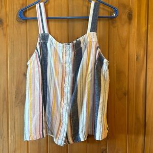 Liz Claiborne Multicolor Striped Tank Top